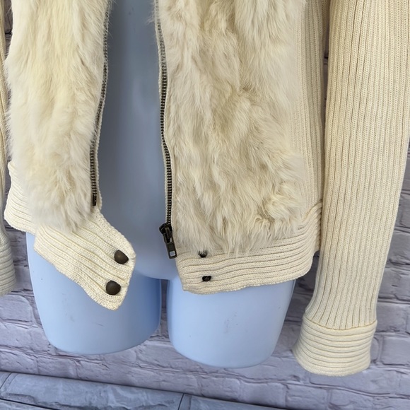 Romeo and Juliet couture rabbit trim knit pull over sweater size large - Picture 8 of 14